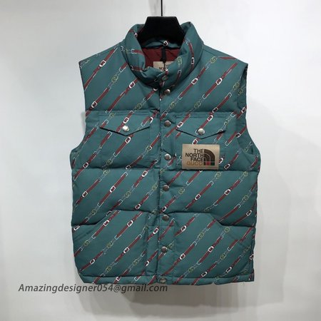 The North Face x Gucci nylon vest Blue