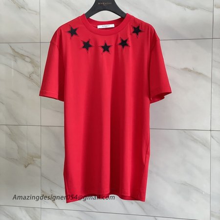 Givenchy vintage stars around t shirt red