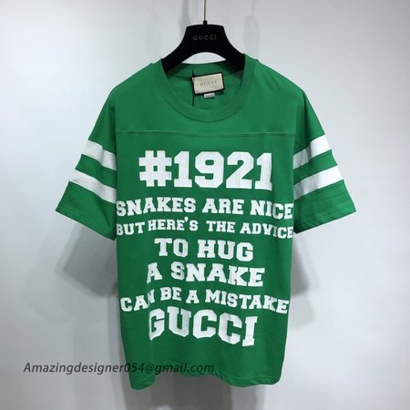 Gucci T-shirt 'To Hug a Snake' print Green