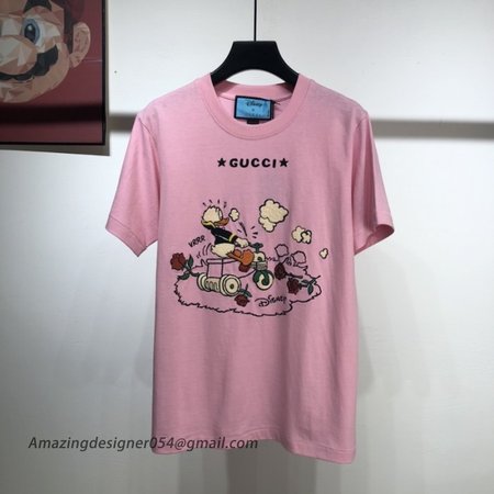 Disney x Gucci Donald Duck T-shirt Pink