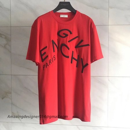 Givenchy Refracted slim fit embroidered t-shirt Red