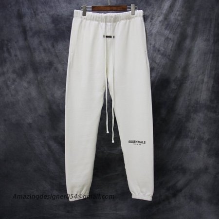 FEAR OF GOD FOG Essentials Drawstring Pants White