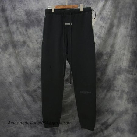 FEAR OF GOD FOG Essentials Drawstring Pants Black