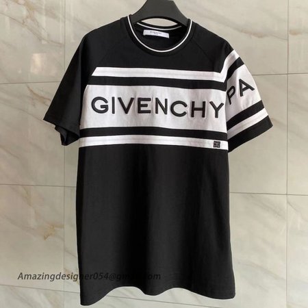 Givenchy Paris 4G Contrasting T shirt Black