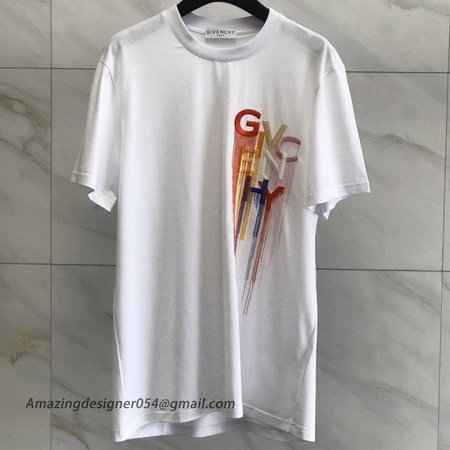 Givenchy Multicolored Embroidered T shirt White