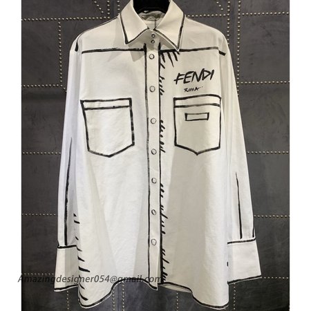 Fendi Roma Joshua Vides Cotton Shirt