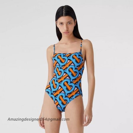 BUR Monogram Print Swimsuit