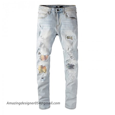 Amiri Banana Leaves Animation Jean Super Light Indigo