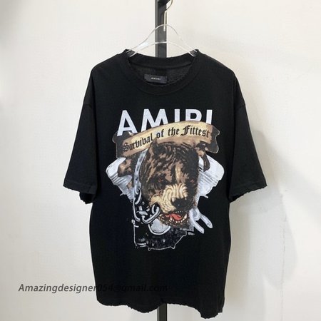 Amiri Bulldog Pitbull T Shirt Black