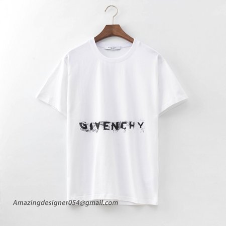 Givenchy Blurred Logo Oversized T shirt White