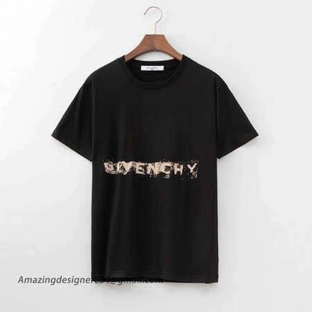 Givenchy Blurred Logo Oversized T shirt Black