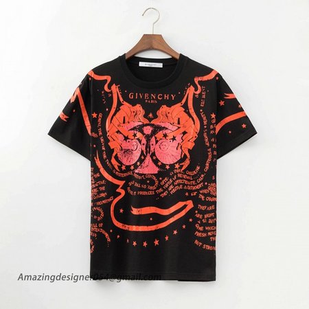 Givenchy Gemini Printed Oversized T shirt Black