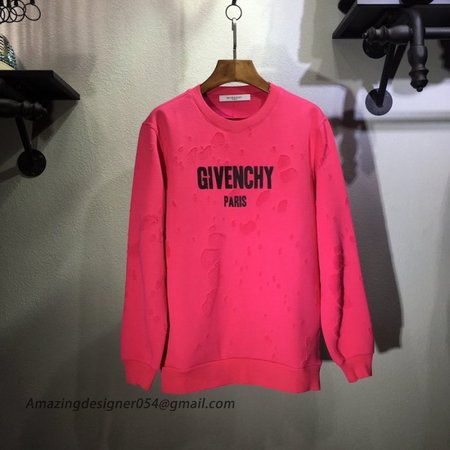 Givenchy Paris Destroyed Sweatshirt Rose