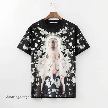 Givenchy Virgin Printed T shirt Black