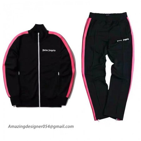 Palm Angels Classic Track Jacket & Pants Tracksuit Black/Rose