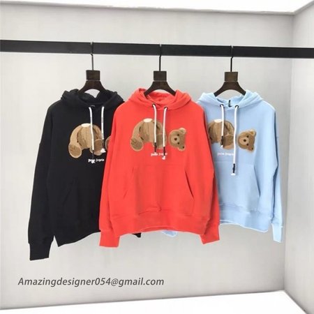 Palm Angels Bear Hoodies Orange