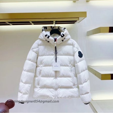 Moncler Dubois Down quilted matte nylon jacket White