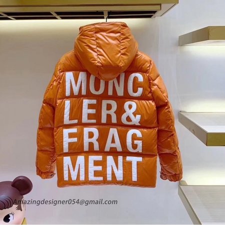 Moncler Hanriot Down Nylon laque jacket Orange