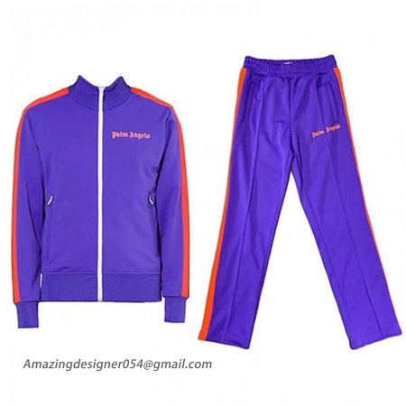 Palm Angels Classic Track Jacket & Pants Tracksuit Purple/Red