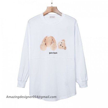 Palm Angels Bear Long Sleeves White