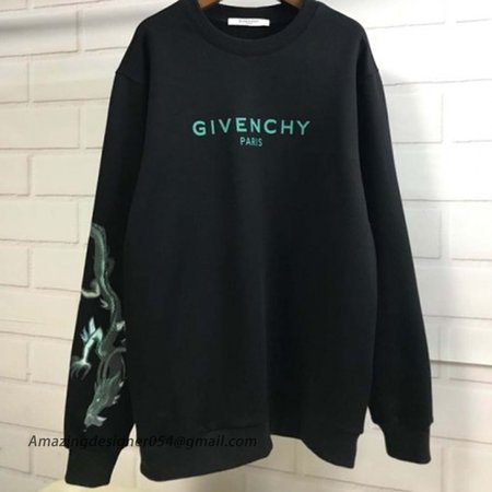 Givenchy Capricorn Printed Sweater with Sequins Black