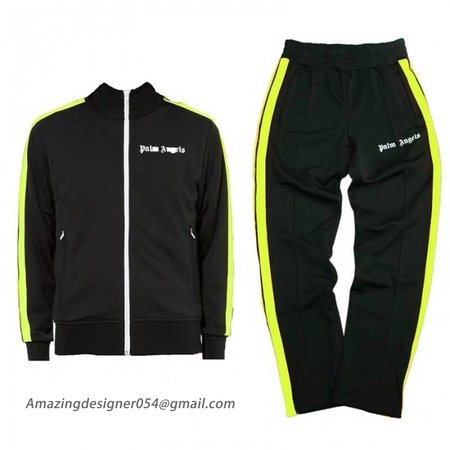 Palm Angels Classic Track Jacket & Pants Tracksuit Black/Green