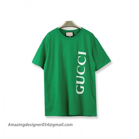 Gucci print oversize T-shirt Green