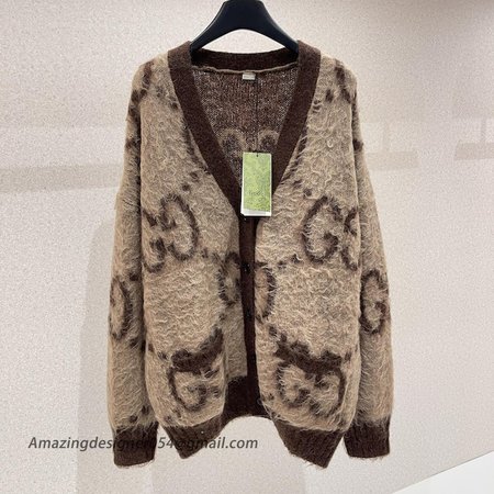 Gucci Reversible GG mohair wool cardigan ?635160