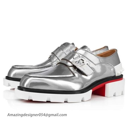 Christian Louboutin Derby Our Georges Silver Antispecchio