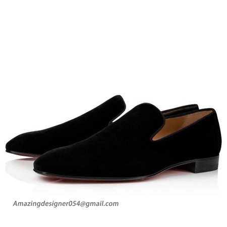 Christian Louboutin Oxford Dandelion Black Velvet