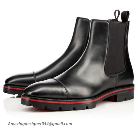 Christian Louboutin Boot Melon Flat Black Calf