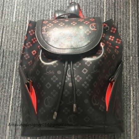 Christian Louboutin Explorafunk Rubber Bottom Backpack Red