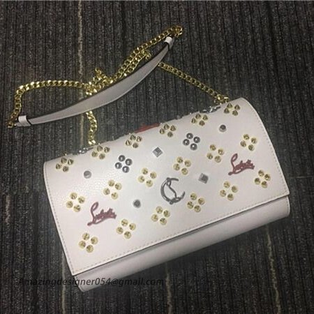 Chtistian Louboutin Bianco/bianco Calf Cross Body Bag