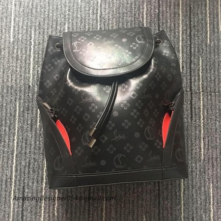 Christian Louboutin Explorafunk Rubber Bottom Backpack Black